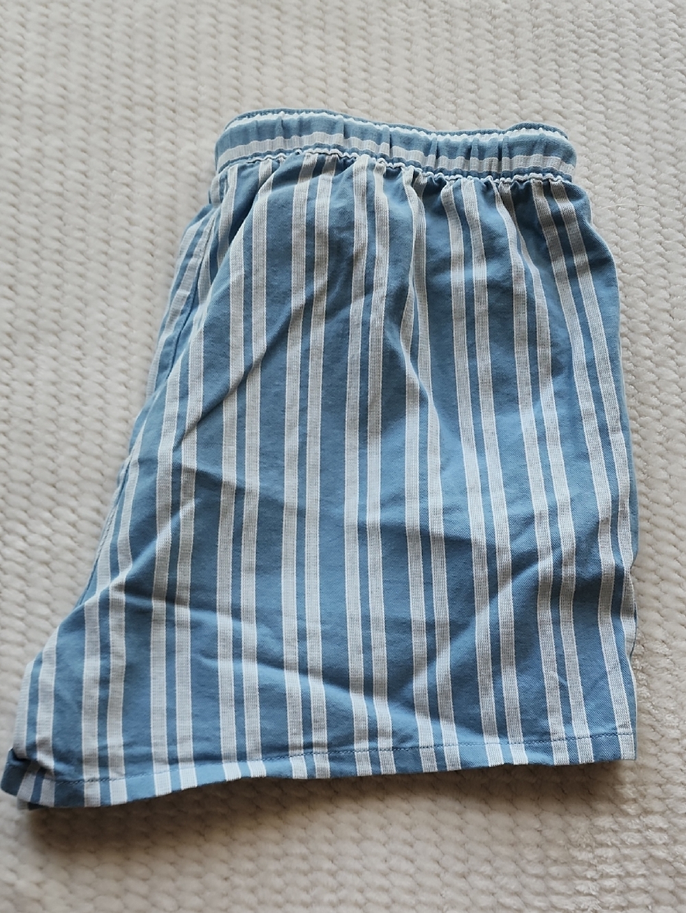 Polo Ralph Lauren Striped Blue and White Drawstring Shorts